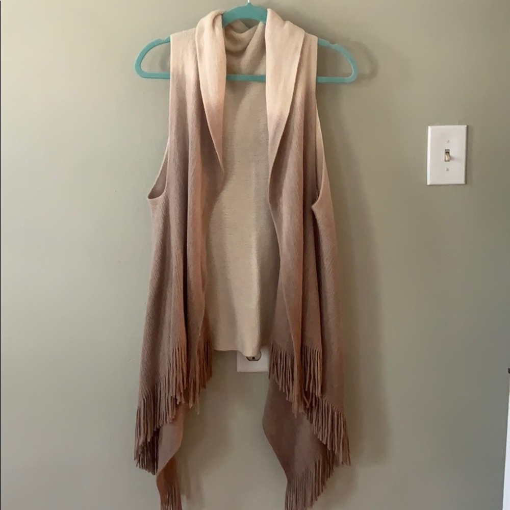 Ombré shawl cardigan